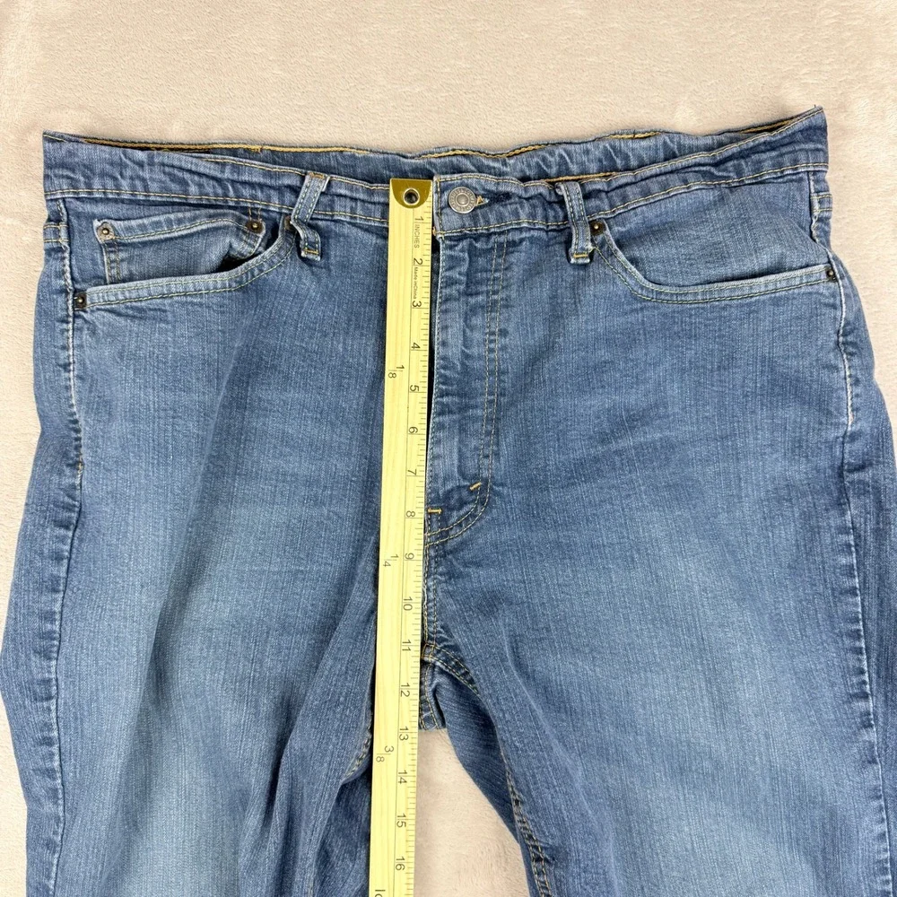 Levi's 541 Jeans Mens 38x30 Blue Athletic Taper Stretch Denim Faded Preppy